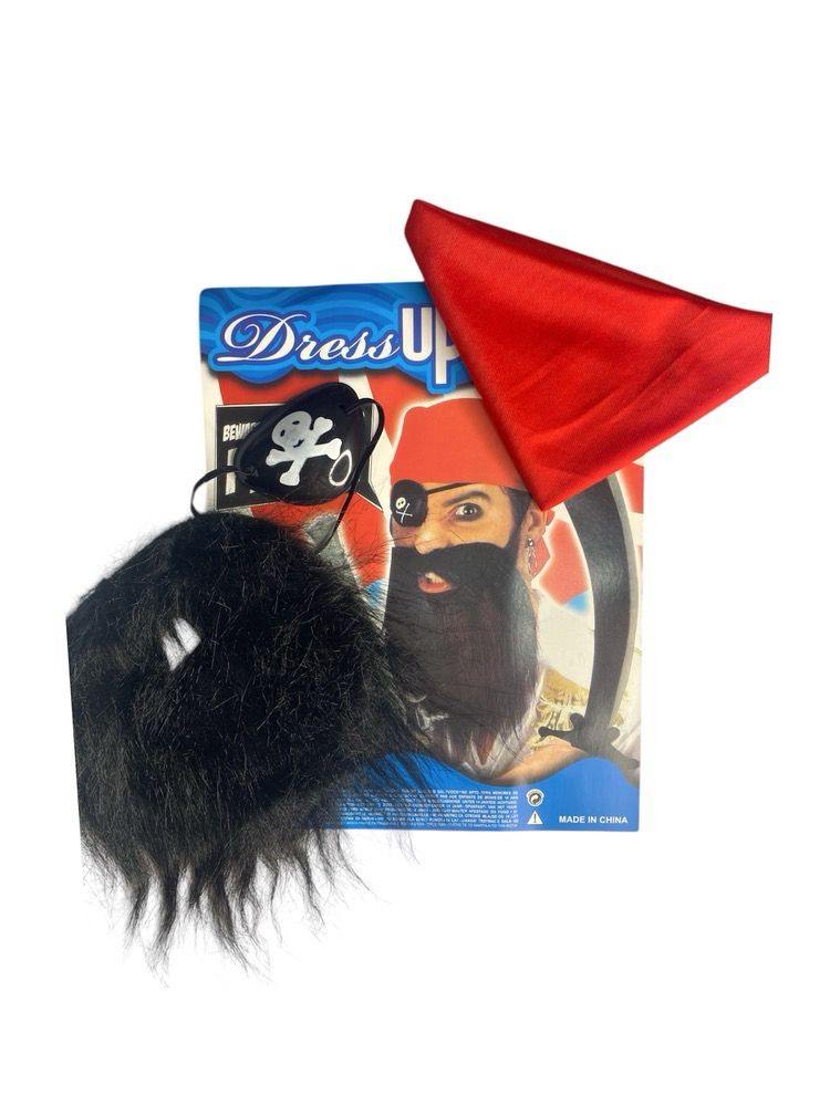 PIRATA BARBA/LENCO E TAPA OLHO